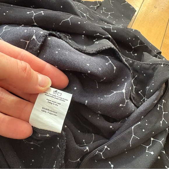 Birds Of North America Sz 8 Needletail Black Astrology Star Galaxy Jumpsuit - Picture 13 of 13